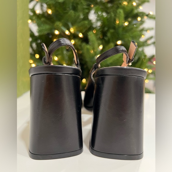 GUCCI Baby horsebit-detailed leather slingback pumps EU:39.5 - Picture 8 of 12